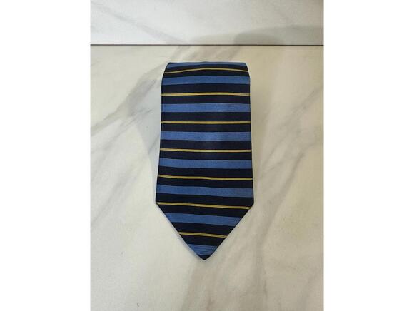 Brooks Brothers Other - Brooks Brothers Makers classic navy/light blue/yellow striped silk necktie